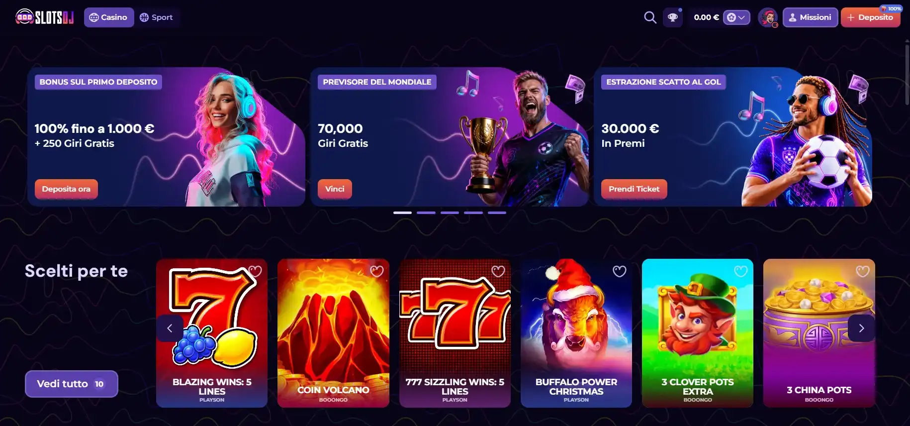 SlotsDJ Casino recensione